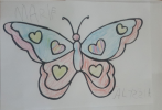 Alyssia papillon coloriage