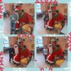 3 photos avec le Père Noel et son lutin