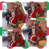 4 photos avec le Père Noel et son lutin