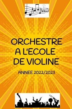 L'Orchestre à l'école de Violine 2022/2023