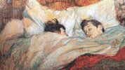 « le lit » de Toulouse Lautrec