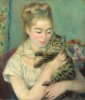 Pierre Auguste Renoir Femme au chat
