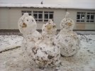 Les trois copains de neige
