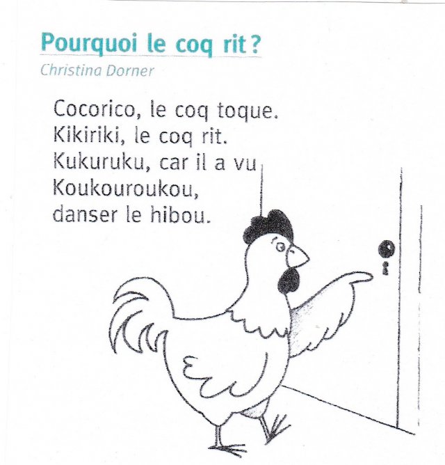 Le coq top qui rit