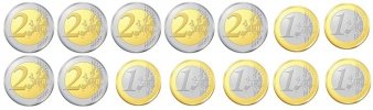 monnaie 1 et 2 euros