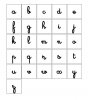 lettres cursives